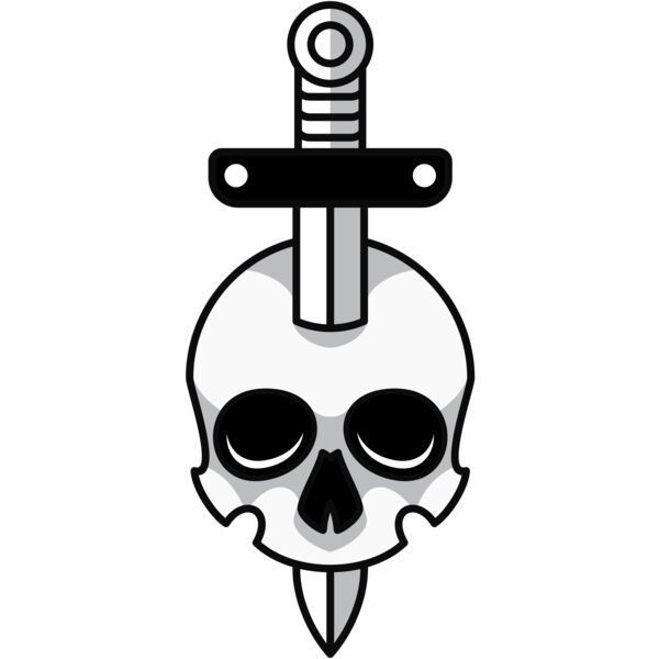 Elements Skull logo template 07 Thumbnail